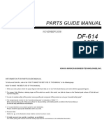 PARTS GUIDE MANUAL FOR DF-614 MODEL