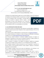 Edital 21 - 2020 Processo Seletivo Mestrato em Agronomia UFMS 2021.1