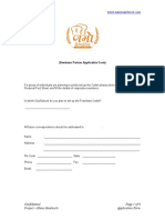 (Business Partner Application Form) : Confidential Page 1 of 6 Project - Namo Sandwich Application Form