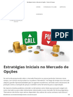 Estratégias Iniciais No Mercado de Opções - Clube de Finanças