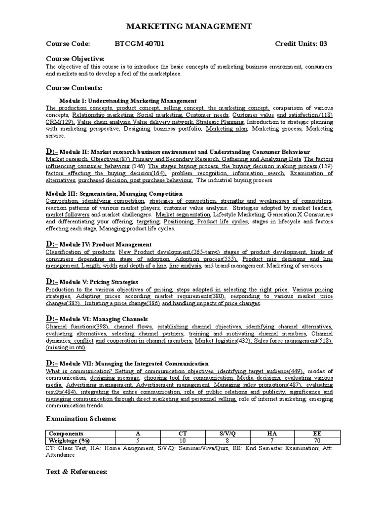 Marketing Management | PDF | Marketing | Consumer Behaviour
