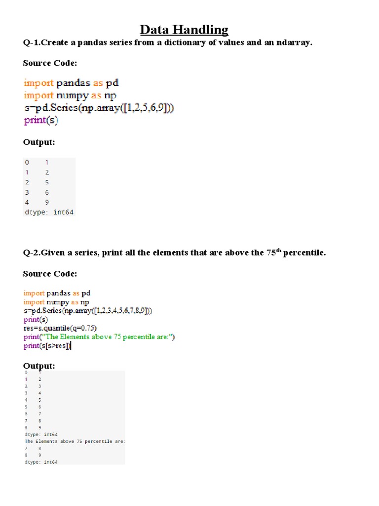 Create A Pandas Series From A Dictionary