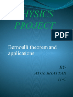 Physics Project: Bernoulli Theorem and Applications