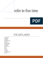 Words Refer To Free Time