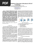 Challenges and Solutions of Spectrum Allocation in Nb-Iot Technology