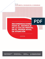 Abordaje Salud Mental Primer Nivel Atencion