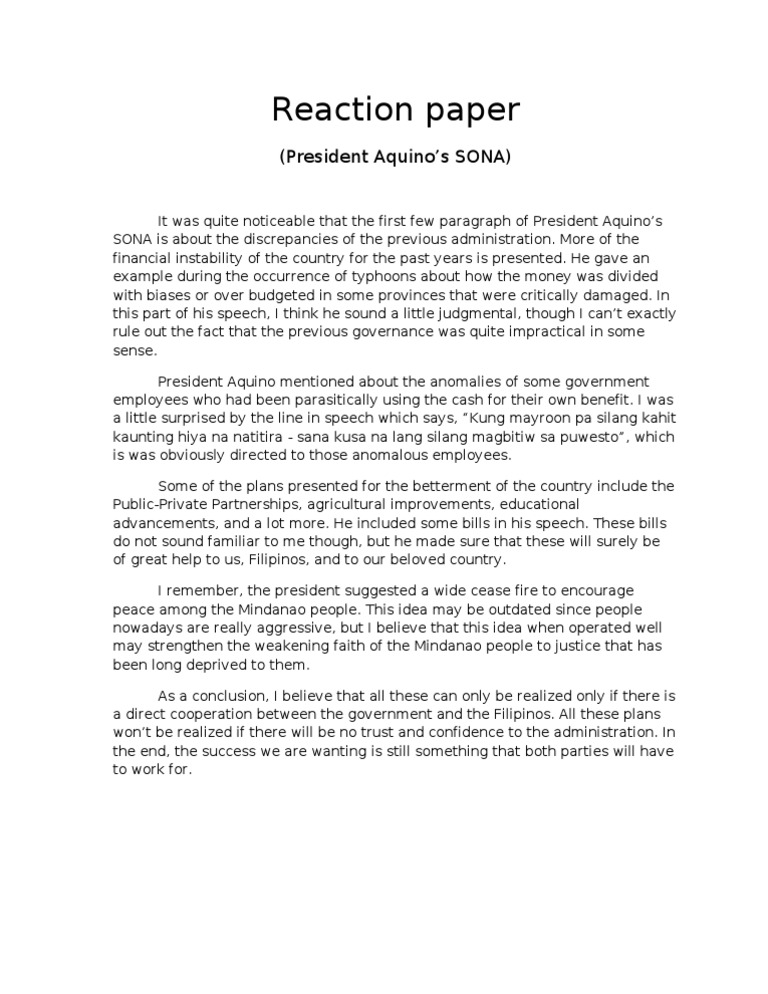 The Reaction Paper Template That Works Every Time - yvme6ar