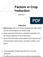 Biotic Factors in Crop Production