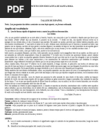 Taller 1 Español Septimo