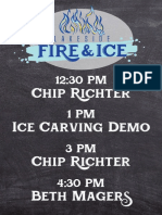 Fire and Ice Entertainment Sandwich Board