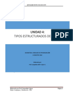 Tipos estructurados de datos en lenguajes de programación