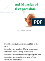 Face and Muscles of Facial Expression - Umesh - Batch-8