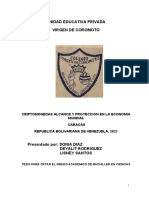 Criptomonesa Alcance y Proyeccion en La Economia Mundial