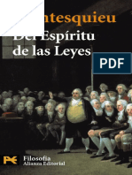 Del Espíritu de Las Leyes by Montesquieu