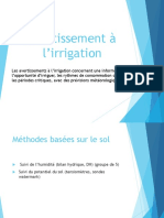 4. Avertissement Et Pilotage de l’Irrigation