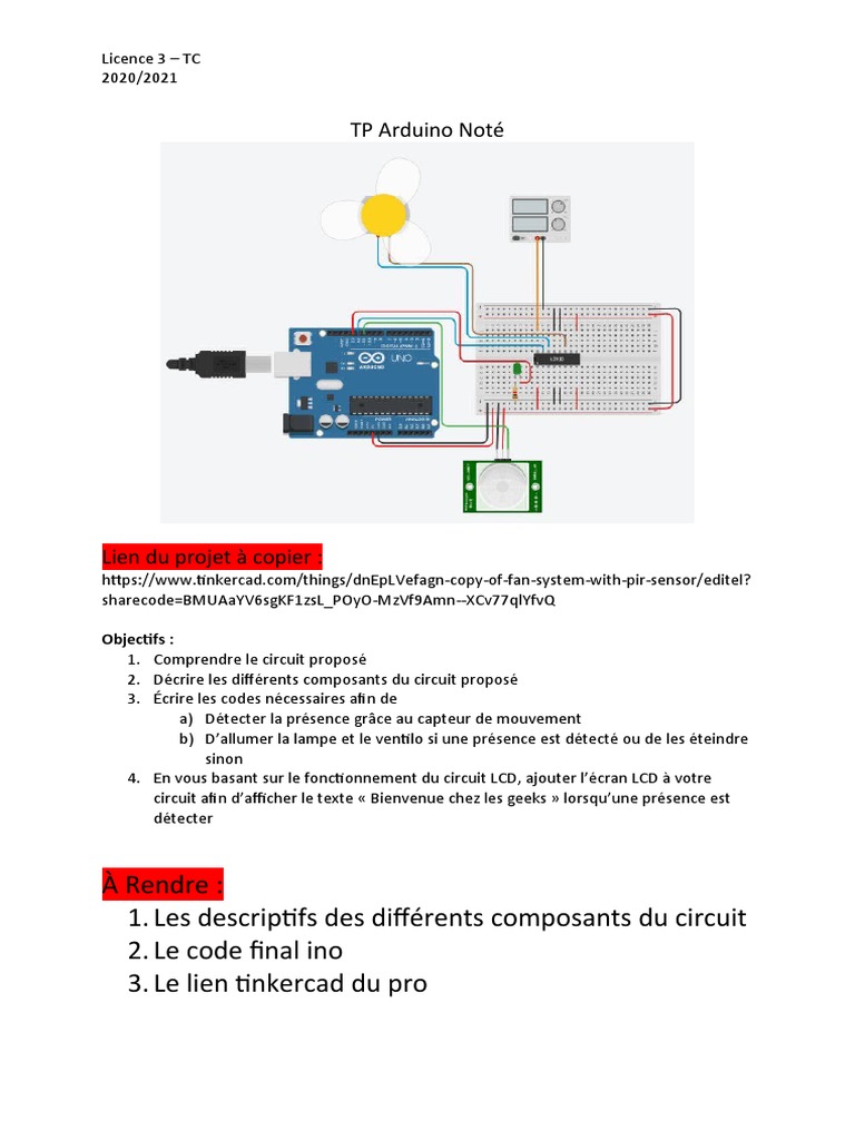 TP Arduino : Détection et LCD | PDF | Affaires