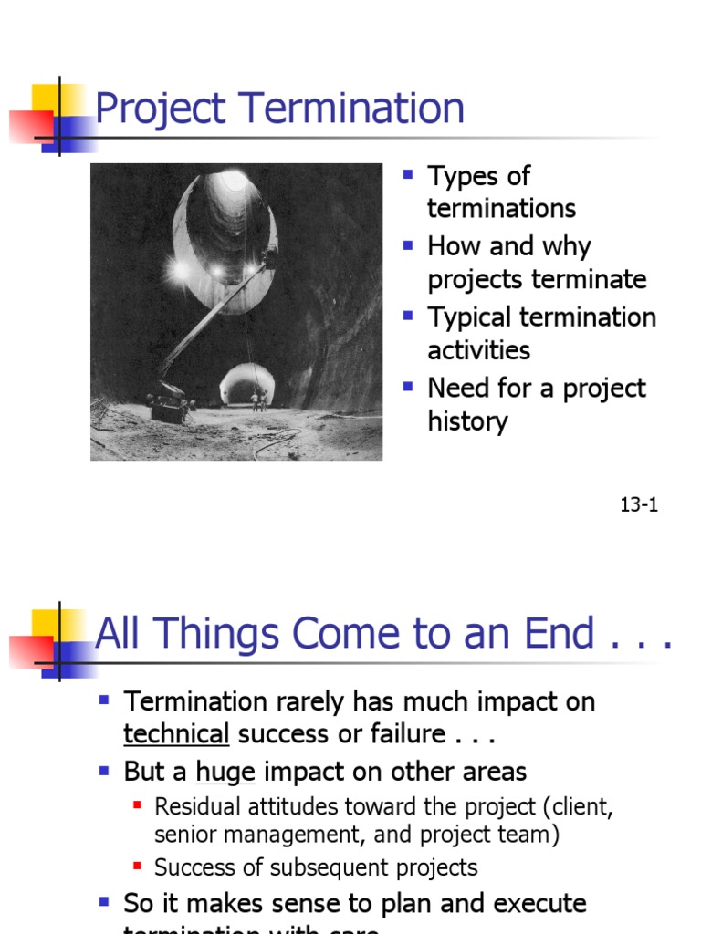 Project Termination | Download Free PDF | Return On Investment | Economies