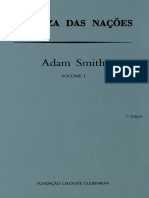 Adam Smith. Riqueza das Nações. Volume 1