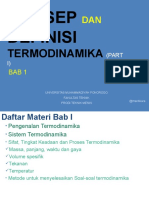 Konsep Dan Definisi Termodinamika (Part 1)