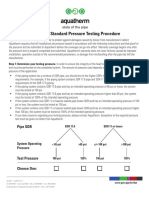 Aquatherm Pressure Test Procedure