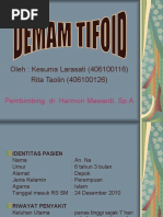 Download Presentasi Demam Tifoid PPt by Kesuma Larasati SN49322561 doc pdf