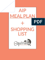 AIP Meal Plan Shopping List