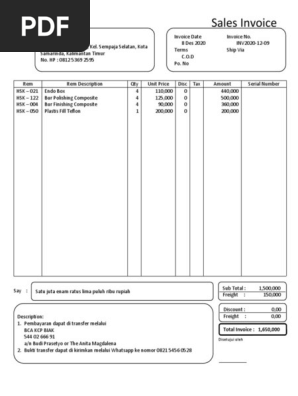 Sales Invoice