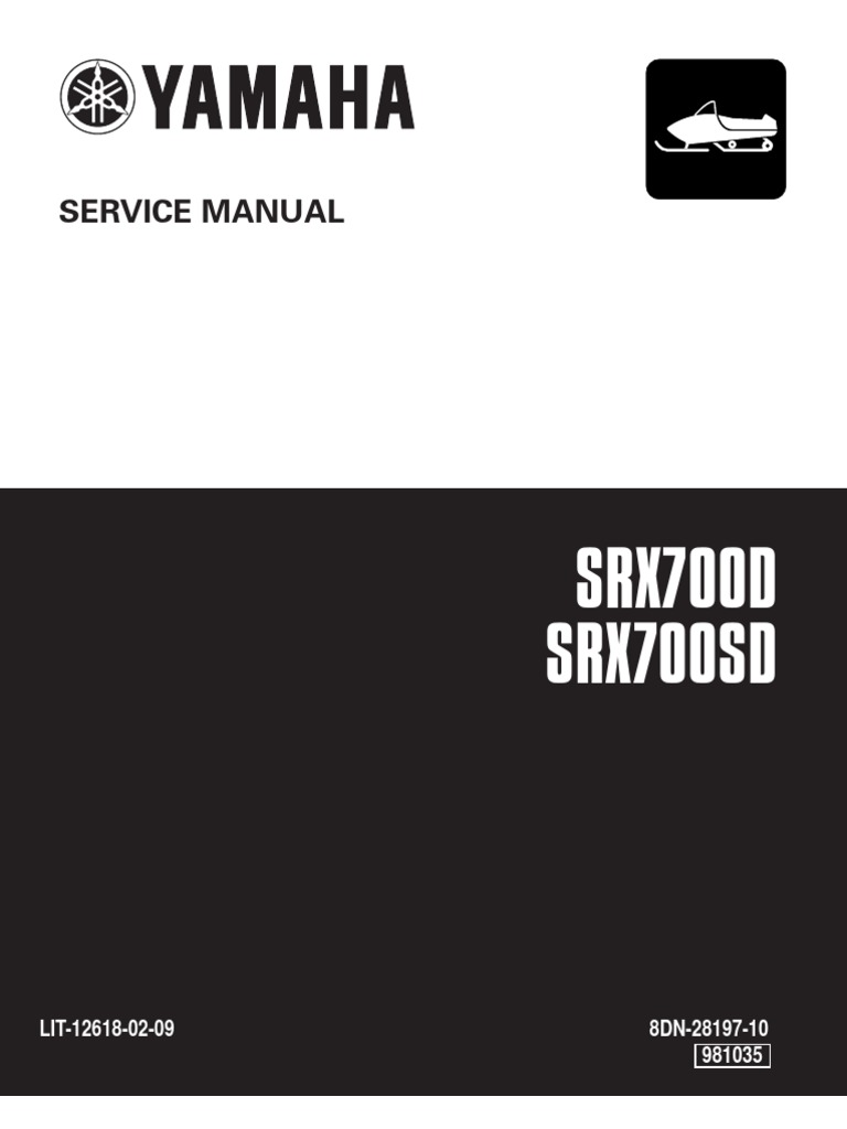 2000 Yamaha SRX700 | PDF | Carburetor | Nut (Hardware)