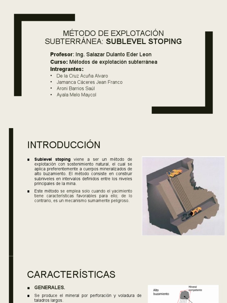 PPT. Sublevel Stoping | PDF
