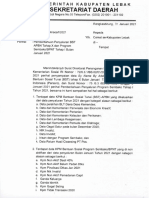 SURAT PEMBERITAHUAN PENYALURAN BST APBN TAHAP X DAN PROGRAM SEMBAKO TAHAP 1 BULAN JANUARI 2021