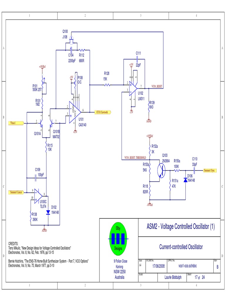 VCO Circuit Schematic and Design | PDF | Telecommunications Engineering ...