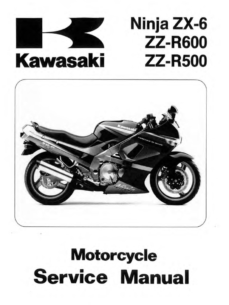 Kawasaki ZX6 ZZR600 90-97-Pg 1-99 | PDF