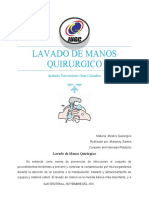 Lavado de Manos Quirurgico