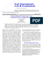 Understanding and Using Factor Scores Christine DiStefano Min Zhu Diana Mindrila