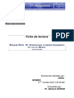 Fiche de Lecture: Macroéconomie