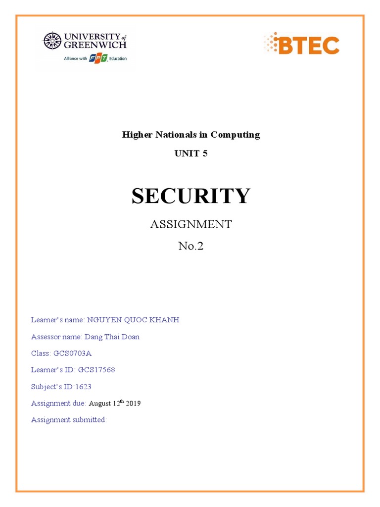 general security assignment