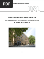 Ssees Affiliate Student Handbook: ACADEMIC YEAR: 2019-20