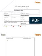 Assignment 1 Front Sheet: Doan Trung Duc GCH17438