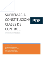 Supremacía constitucional y control