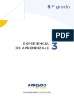 Experiencia de Aprendizaje 3 Matematica Tercer Grado