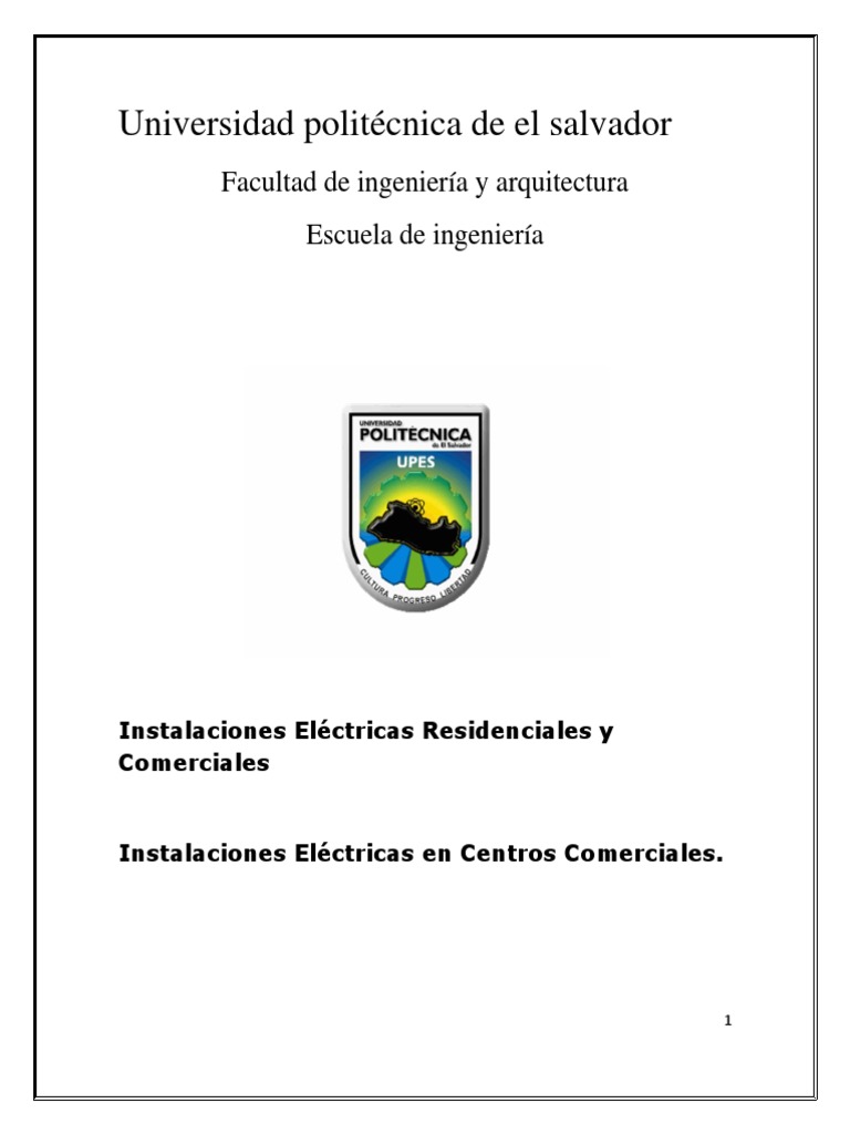 Instalaciones eléctricas en centros comerciales Cálculo de cargas eléctricas PDF Vatio