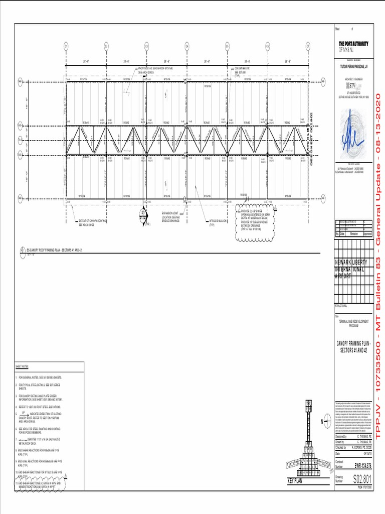 Canopy Framing Plan Details | PDF