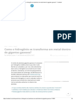 Como o Hidrogênio Se Transforma em Metal Dentro de Gigantes Gasosos - Canaltech