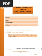 Maths Grade 6 Lesson Plans | PDF | Learning | Lesson Plan