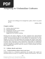 Adapting To Unfamiliar Cultures: Chapter Outline