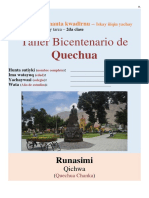 Taller Bicentenario Quechua_MANUAL_2da Clase_Cuaderno de Tarea_S