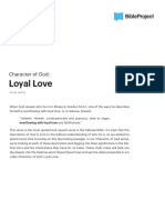Loyal Love Study Notes Final