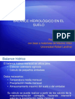 BALANCE HÍDRICO EN EL SUELO: CÁLCULO DE CAUDALES DE RIEGO