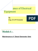 PP8 - Maintenance of Diesel Generator Sets