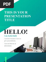 This Is Your Presentation Title